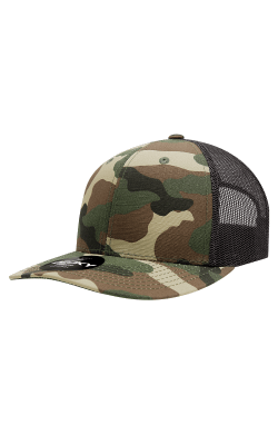 Decky 1054 - 6 Panel Mid Profile Structured Camo Trucker
