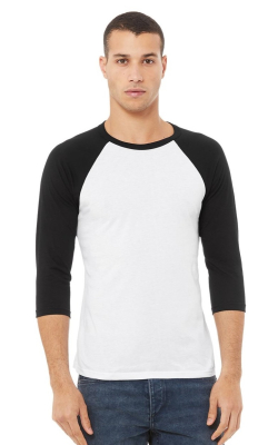 Bella+Canvas 3200  -  Unisex 3/4 Sleeve Baseball Tee