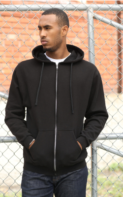M&O 3331  -  Unisex Zipper Fleece Hood