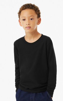 Bella + Canvas  3501YCV  -  Youth Heather CVC Long-Sleeve T-Shirt
