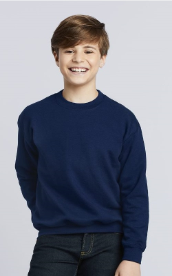 Gildan 18000B - Youth Heavy blend 8 oz. 50/50 Fleece Crew (G180B)