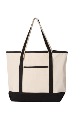 Q-Tees Q1500 - 34.6L Large Canvas Deluxe Tote