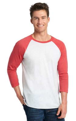 Next Level 6051  -  Unisex Raglan 3/4 Sleeve Baseball Tee 
