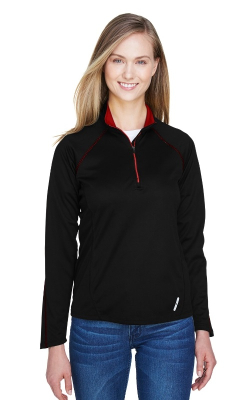 North End 78187  -  Ladies Quarter Zip Performance L/S Top