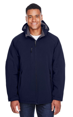 North End  88159  -  Men's Glacier Insulated Three-Layer Fleece Bonded Soft Shell Jacket with Detachable Hood