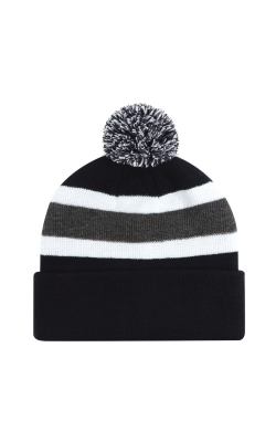 AJM International 9S243J - Acrylic Cuff Toque (Pom Pom 8cm, Junior)