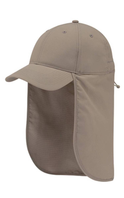 AJM International 0E130M - Polyester Pearl Nylon - UPF50+ / Neck Flap