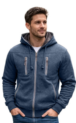 YUGEN BS224- Legacy Faux Fur Full Zip Hoodie
