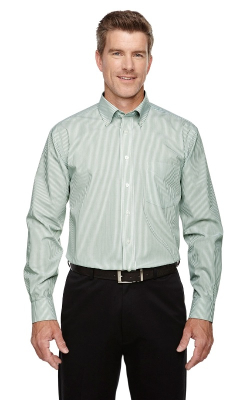 Devon & Jones  D645  -  Men's Crown Woven Collection Banker Stripe