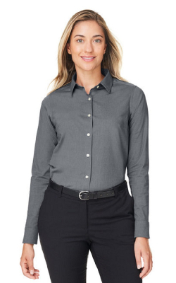 Devon & Jones  DG505W  -  CrownLux Performance Ladies' Spencer Poplin Shirt