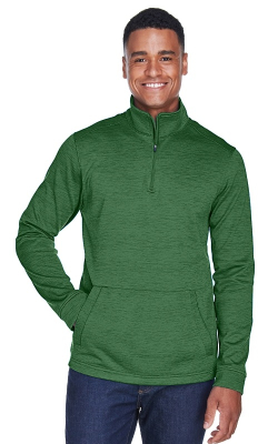 Devon & Jones  DG798  -  Men's Newbury Mlange Fleece Quarter-Zip