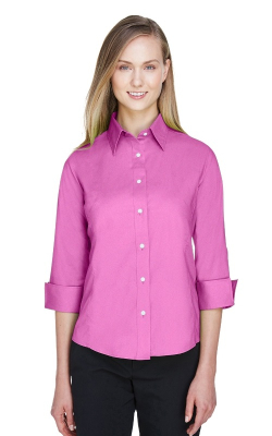 Devon & Jones  DP625W  -  Ladies' Perfect Fit 3/4-Sleeve Stretch Poplin Blouse