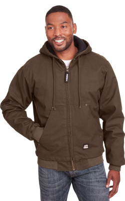 Berne  HJ375  -  Men's Highland Washed Cotton Duck Hooded Jacket