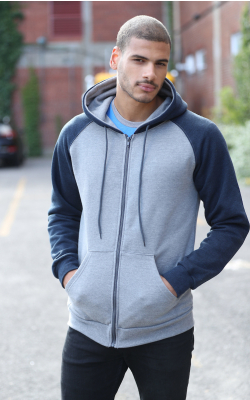 KingFashion KF4048 - Full Zip Hooded Fleece - Raglan Sleeves