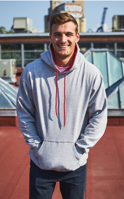 KingFashion KF9041 - Two Tone Hooded Sweatshirt