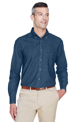 Harriton  M550T  -  Men's Tall 6.5 oz. Long-Sleeve Denim Shirt