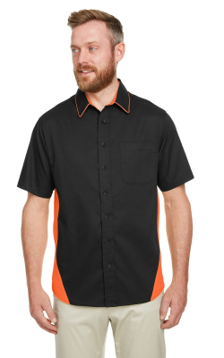 Harriton  M586  -  Men's Flash IL Colorblock Short Sleeve Shirt