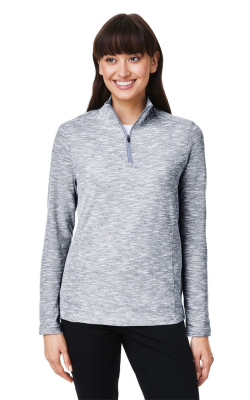 North End NE415W - Women's Eclipse Jacquard Quarter-Zip Pullover