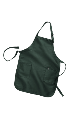 QTees Q4350  -  Full Length Apron with 2 Pockets