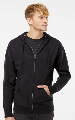 Independent SS4500Z  -  Adult Midweight Zip Hooded Sweatshirt