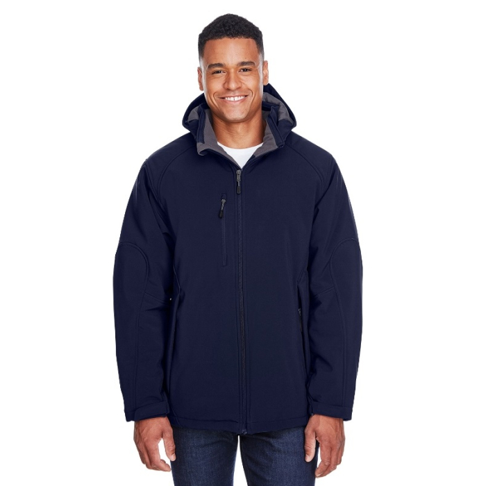 North End 88159 - Men's Glacier Insulated Three-Layer Fleece Bonded Soft Shell Jacket with Detachable Hood main product photo