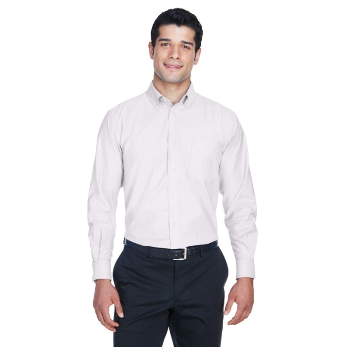 Harriton M600 - Men's Long-Sleeve Oxford with Stain-Release main product photo