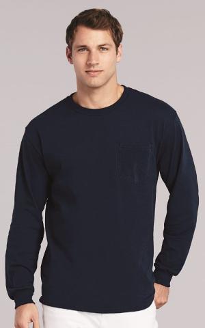 Gildan 2410 - Ultra Cotton 10 oz./lin. yd. Long-Sleeve Pocket T-Shirt (G241)