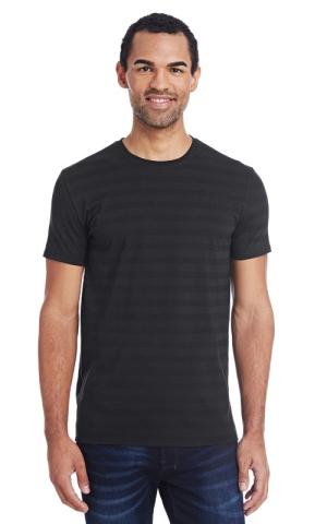Threadfast  152A  -  Men's Invisible Stripe Short-Sleeve T-Shirt