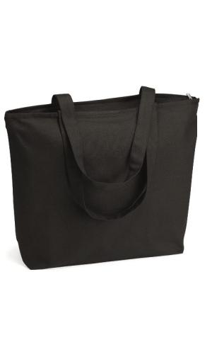 Q-TEES Q611  -  Canvas Zippered Tote Bag