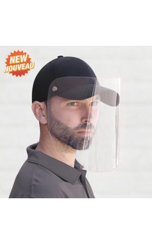 AJM International 5000M - Cap with Face Shield Full-Fit Cap with Retractable / Removable Shield