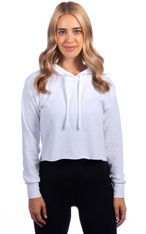 Next Level  9384  -  Ladies' Cropped Pullover Hooded Sweatshirt