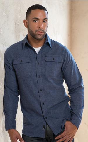 Burnside 8200  -  Men's Solid Flannel Shirt