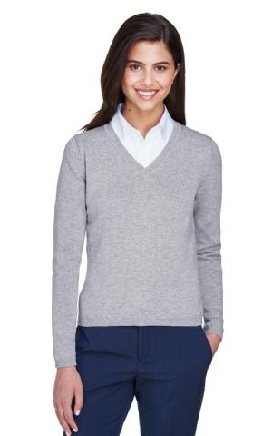 Devon & Jones  D475W  -  Ladies' V-Neck Sweater