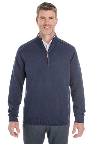 Devon & Jones  DG478  -  Men's Manchester Fully-Fashioned Quarter-Zip Sweater