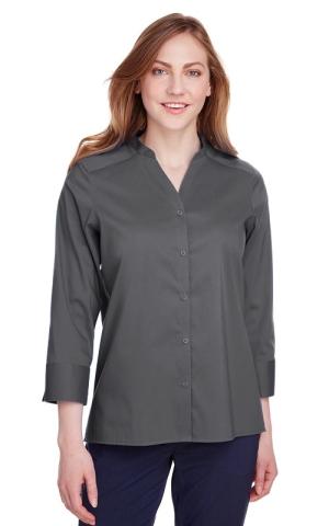 Devon & Jones  DG560W  -  Ladies' Crown  Collection Stretch Broadcloth 3/4 Sleeve Blouse