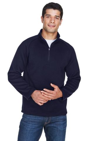 Devon & Jones  DG792  -  Adult Bristol Sweater Fleece Quarter-Zip