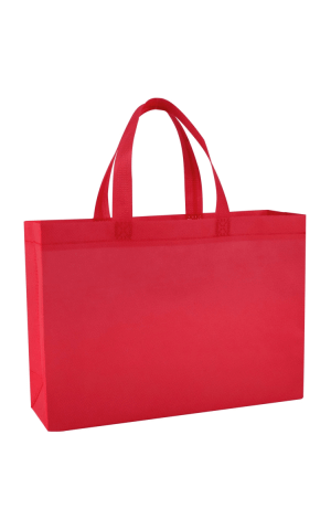 IDEAL ID1613- REUSABLE Non Woven Shopping Grocery Totes Bags Eco-friendly Packing Bag for Party, School, Gift , Promotional event etc. 16x13x4" 