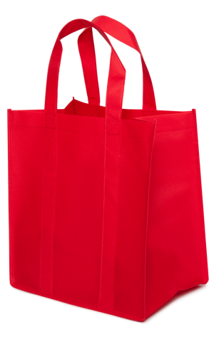 IDEAL ID1213- REUSABLE  Non Woven Grocery Totes Bags 12x13x8"