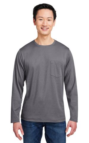 Harriton  M118L  -  Unisex Charge Snag and Soil Protect Long-Sleeve T-Shirt