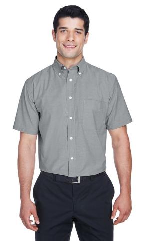 Harriton  M600S  -  Men's Short-Sleeve Oxford with Stain-Release